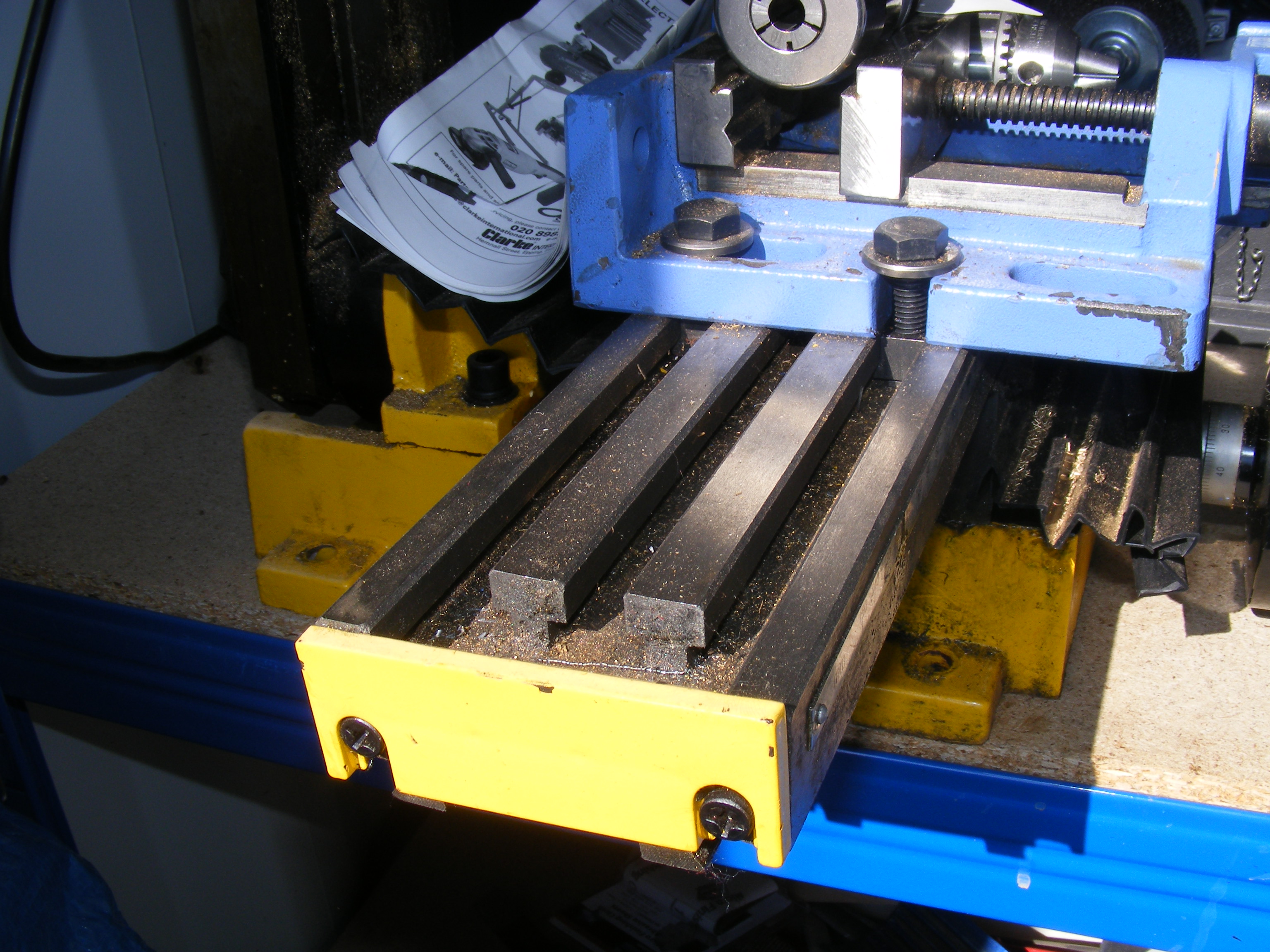 A Clarke bench mounted pillar drill with various c - Image 6 of 7