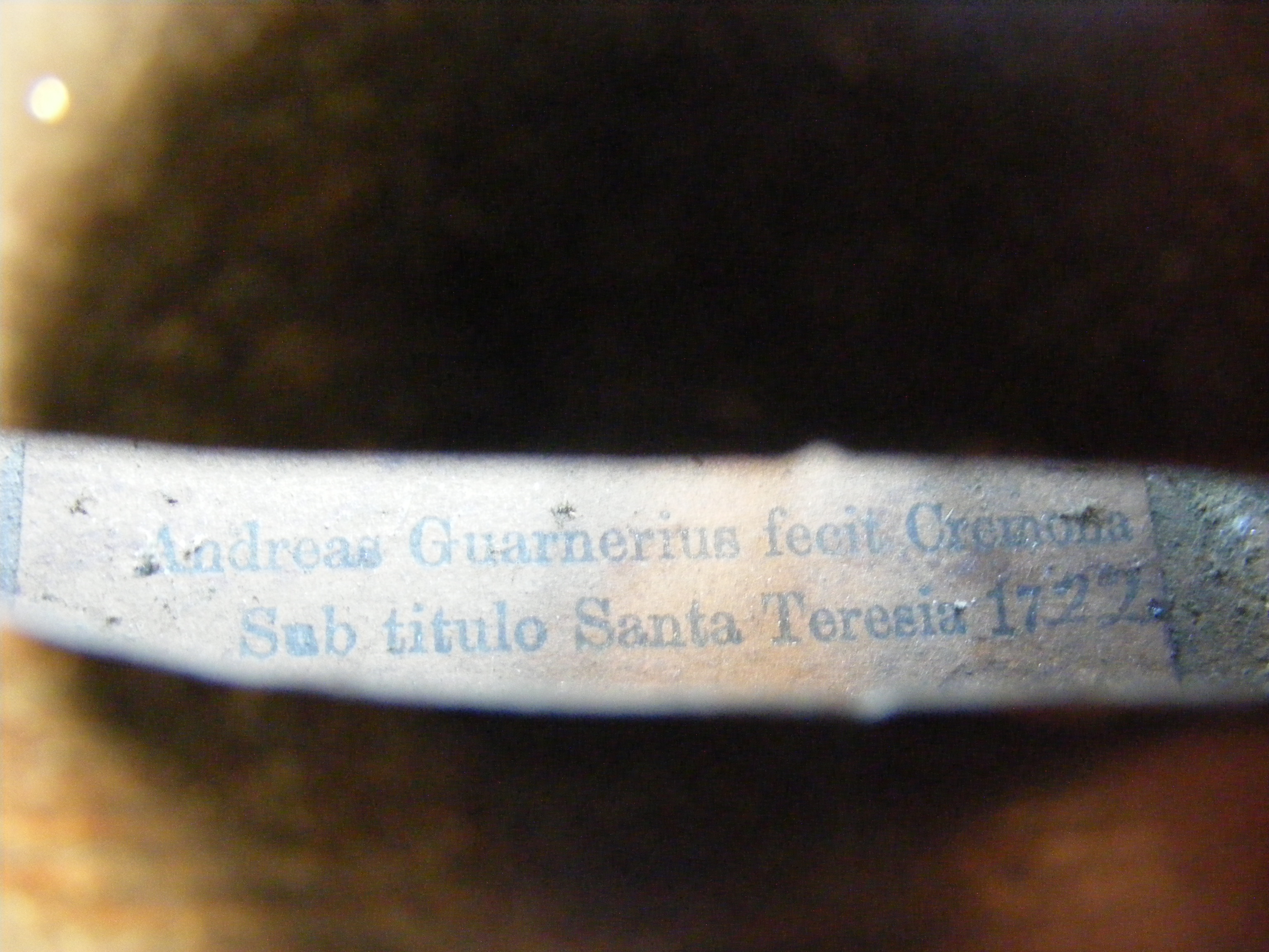 An antique violin with Andreas Guarnerius label, t - Image 22 of 27