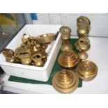 A selection of antique weights