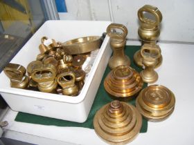 A selection of antique weights