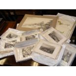 A selection of various pictures, prints, engraving