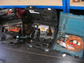 A Black & Decker planer together with various othe