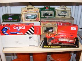 A quantity of die cast model vehicles, including L