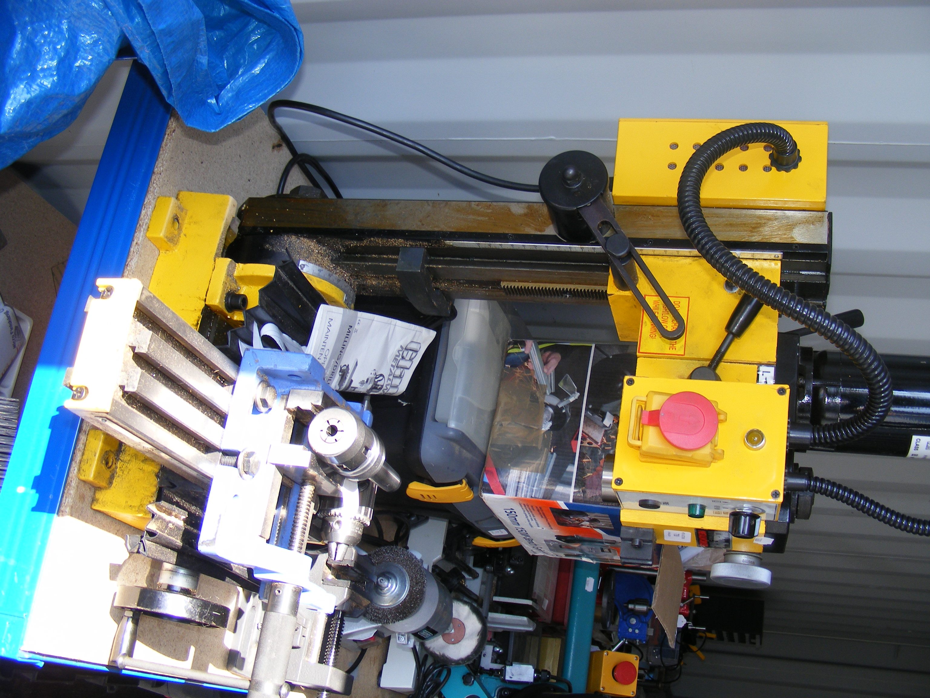 A Clarke bench mounted pillar drill with various c - Image 2 of 7