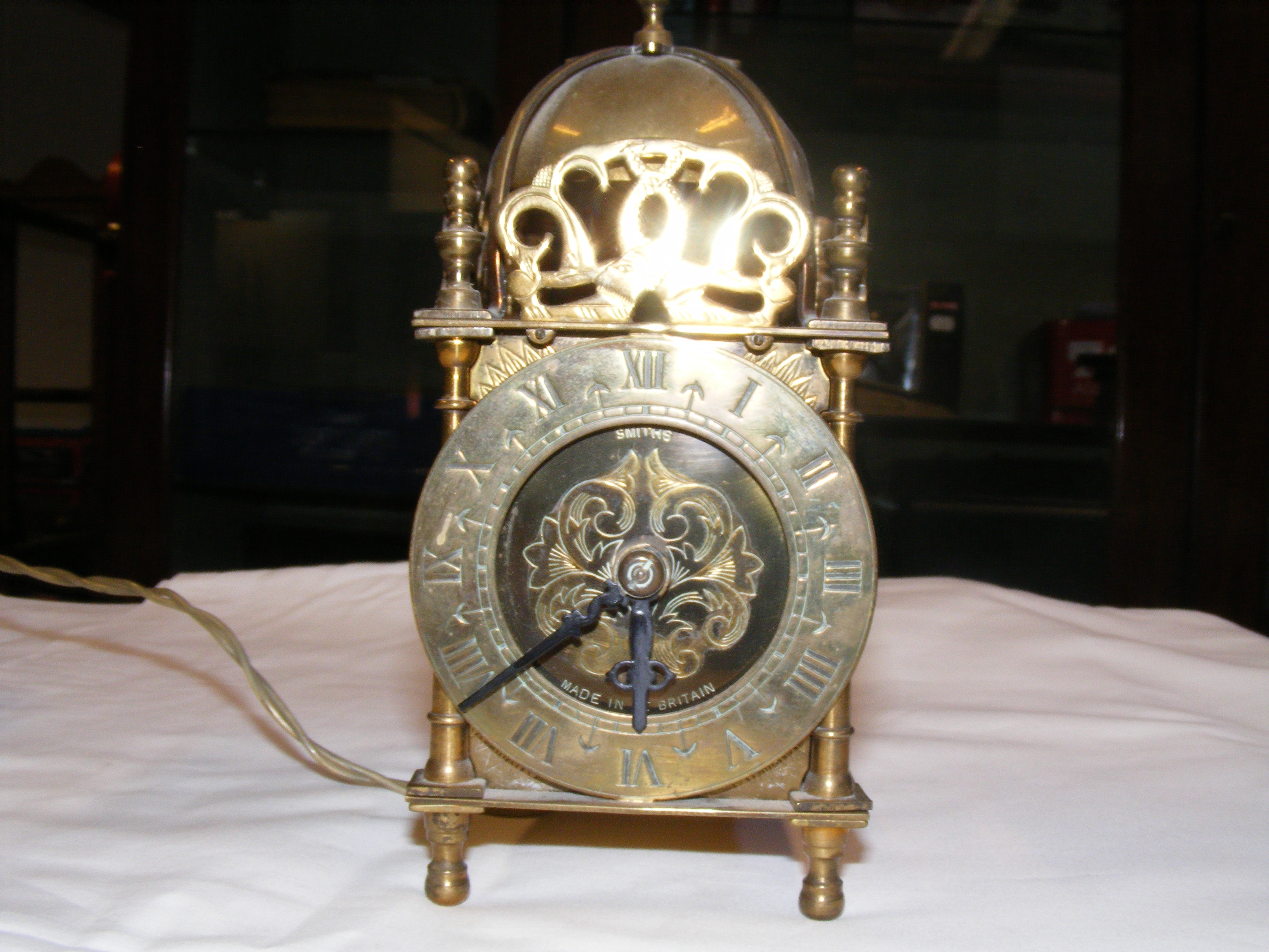 Two domed Skeleton clocks, together with a moon cl - Image 3 of 7