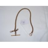 A 9ct pocket watch chain