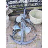 Assorted anchors and propellers