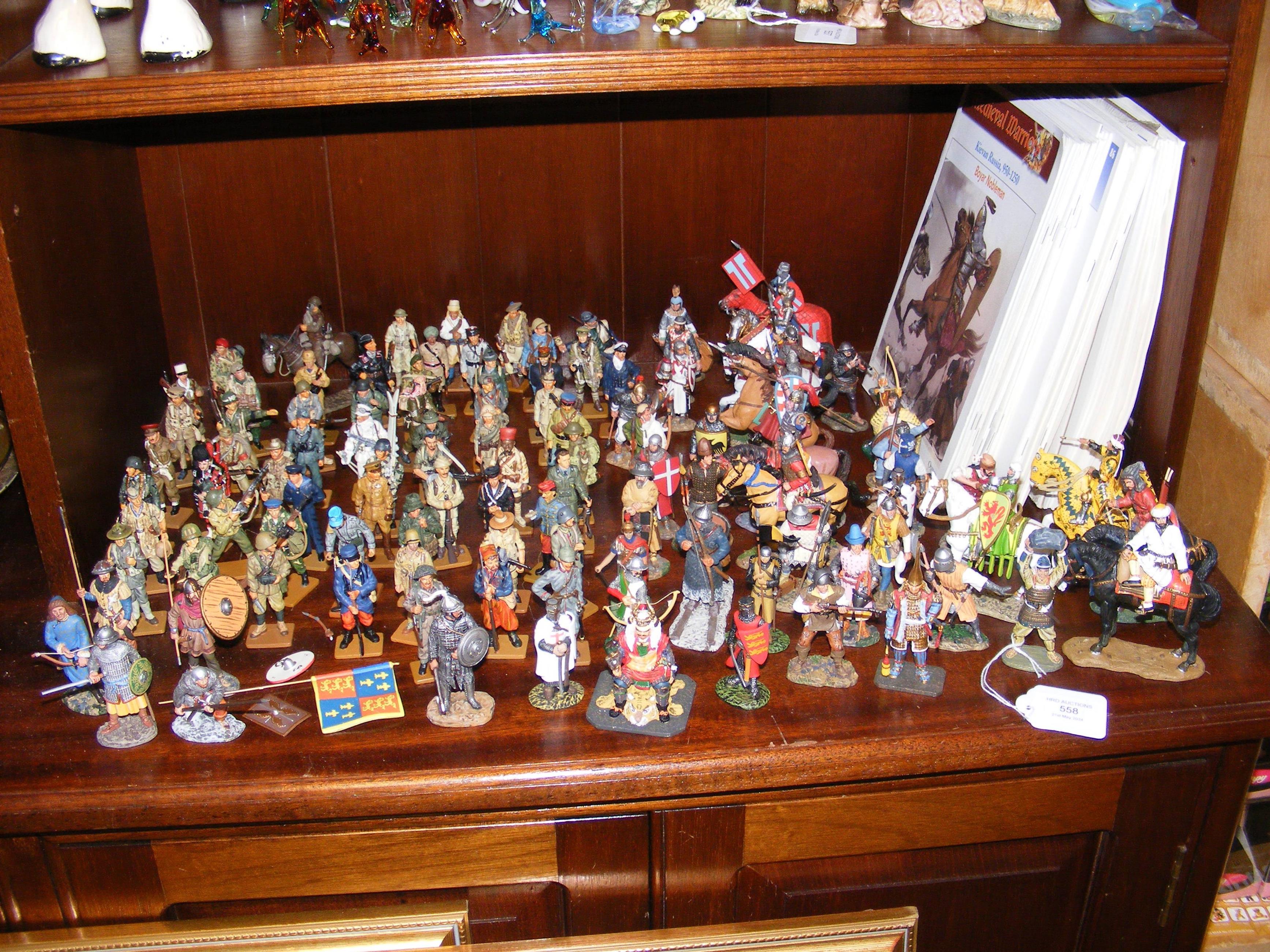 A collection of Del Prado model Soldiers from historical war