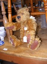 A Deans Collectors Club mohair bear named Callum,