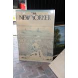 A poster, 'The New Yorker' by SAUL STEINBERG - 102cm x 70cm