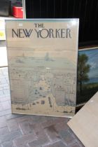 A poster, 'The New Yorker' by SAUL STEINBERG - 102cm x 70cm