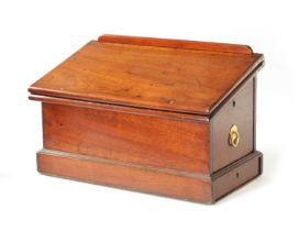 AN UNUSUAL GEORGE II MAHOGANY DESK / WRITING BOX