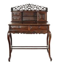 18TH CENTURY CHINESE HARDWOOD WRITING TABLE