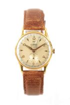 A VINTAGE ROAMER CALENDAR GOLD PLATED WRISTWATCH