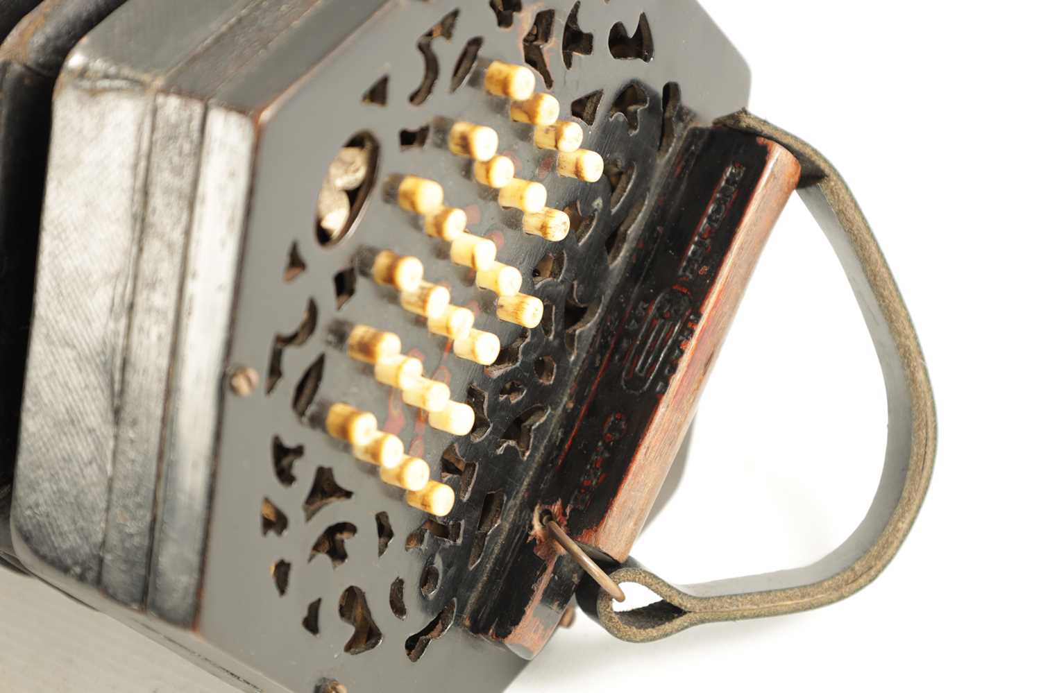 LACHENAL & CO. LONDON. AN BONE BUTTONED CONCERTINA - Image 3 of 5