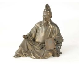 A FINE JAPANESE MEIJI PERIOD BRONZE SCULPTURE