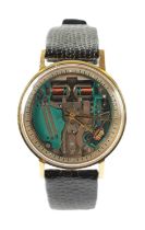 A 1960’S GENTLEMAN’S STEEL BULOVA M6 ACCUTRON WRISTWATCH