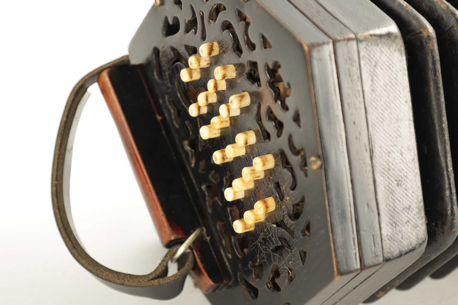 LACHENAL & CO. LONDON. AN BONE BUTTONED CONCERTINA - Image 4 of 5