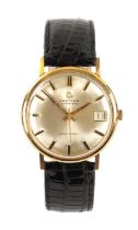 A GENTLEMAN’S GOLD PLATED CERTINA AUTOMATIC BLUE RIBBON WRISTWATCH