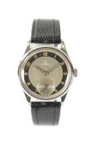 A GENTLEMAN’S 1950’S STEEL OMEGA “BULLS EYE” WRISTWATCH