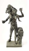 A LARGE 19TH CENTURY FRENCH FIGURAL BRONZE SCULPTURE