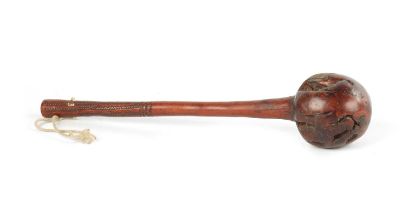 A 19TH CENTURY ROOT HARDWOOD KNOBKERRIE