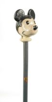 A VINTAGE MICKEY MOUSE WALKING CANE