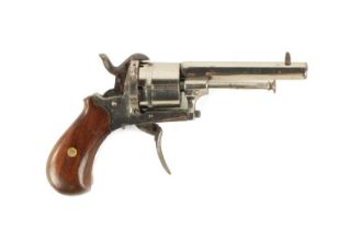 A LATE 19TH CENTURY 7MM DOUBLE ACTION POCKET PISTOL REVOLVER