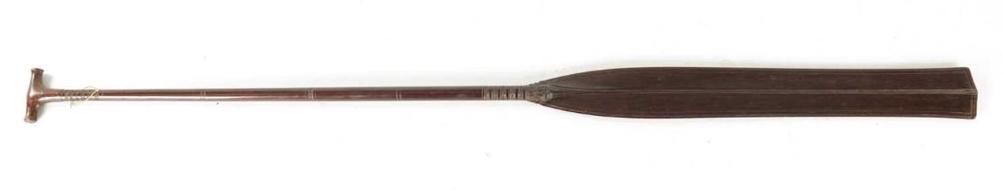 A NATIVE AMERICAN NORTH WEST COAST HARDWOOD HAIDA PADDLE