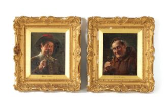 “ALOIS BINDER” PAIR OF 19TH CENTURY OIL ON BOARDS