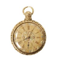 R. PATTON, LIVERPOOL. AN 18CT GOLD ENGLISH PAIR CASED POCKET WATCH