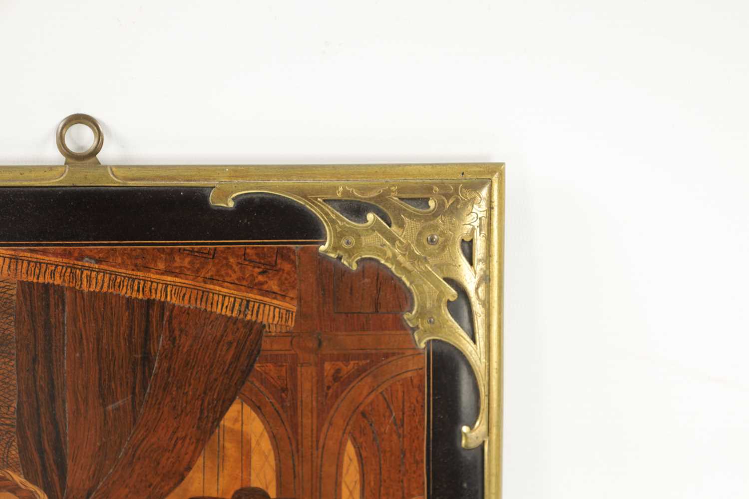 A 19TH CENTURY ORMOLU MOUNTED MARQUETRY WALL PANEL - Image 3 of 5