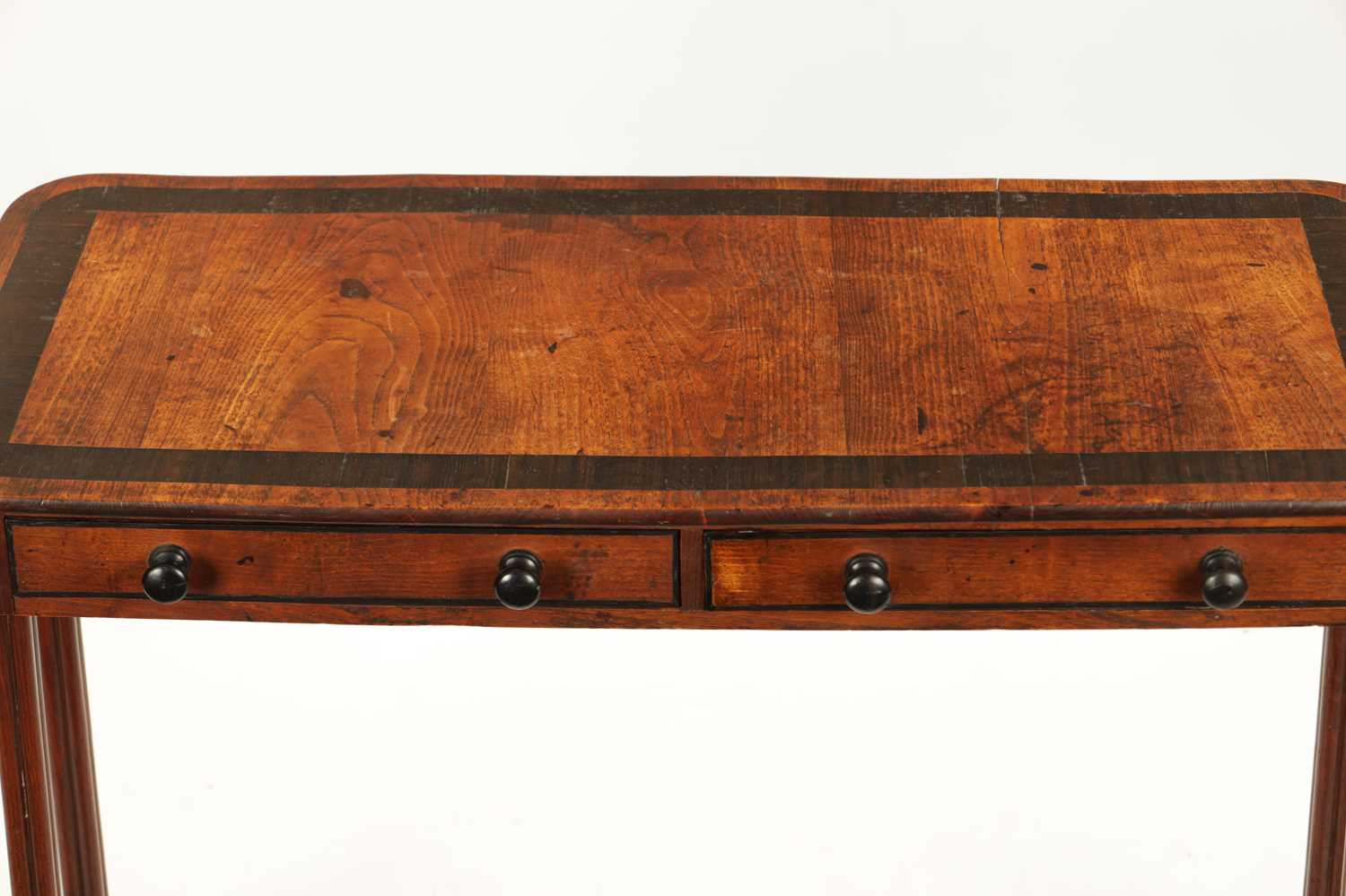 A RARE CANADIAN REGENCY PERIOD ASH AND COROMANDEL SIDE TABLE - Image 5 of 9