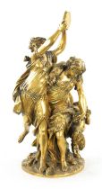 AFTER CLAUDE MICHEL CLODION, A 19TH CENTURY GILT BRONZE FIGURAL SCULPTURE