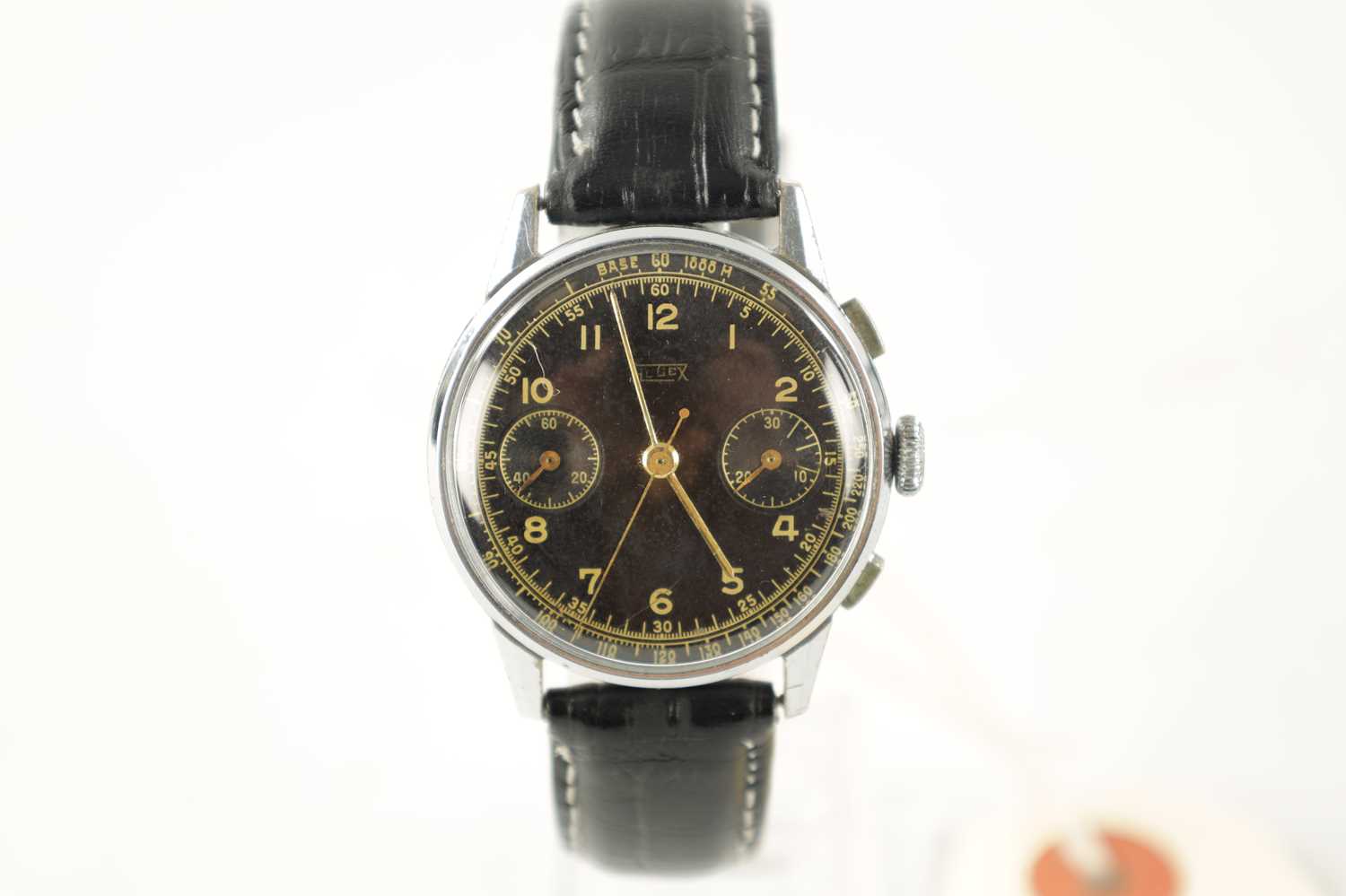 A GENTLEMAN’S 1960’S STEEL-CASED HUGEX CHRONOGRAPH WRISTWATCH - Image 2 of 6