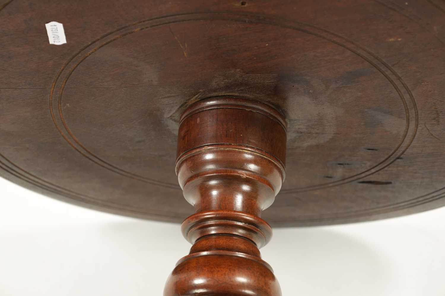 A GOOD GEORGE II WALNUT MANX TRIPOD TABLE - Image 7 of 7