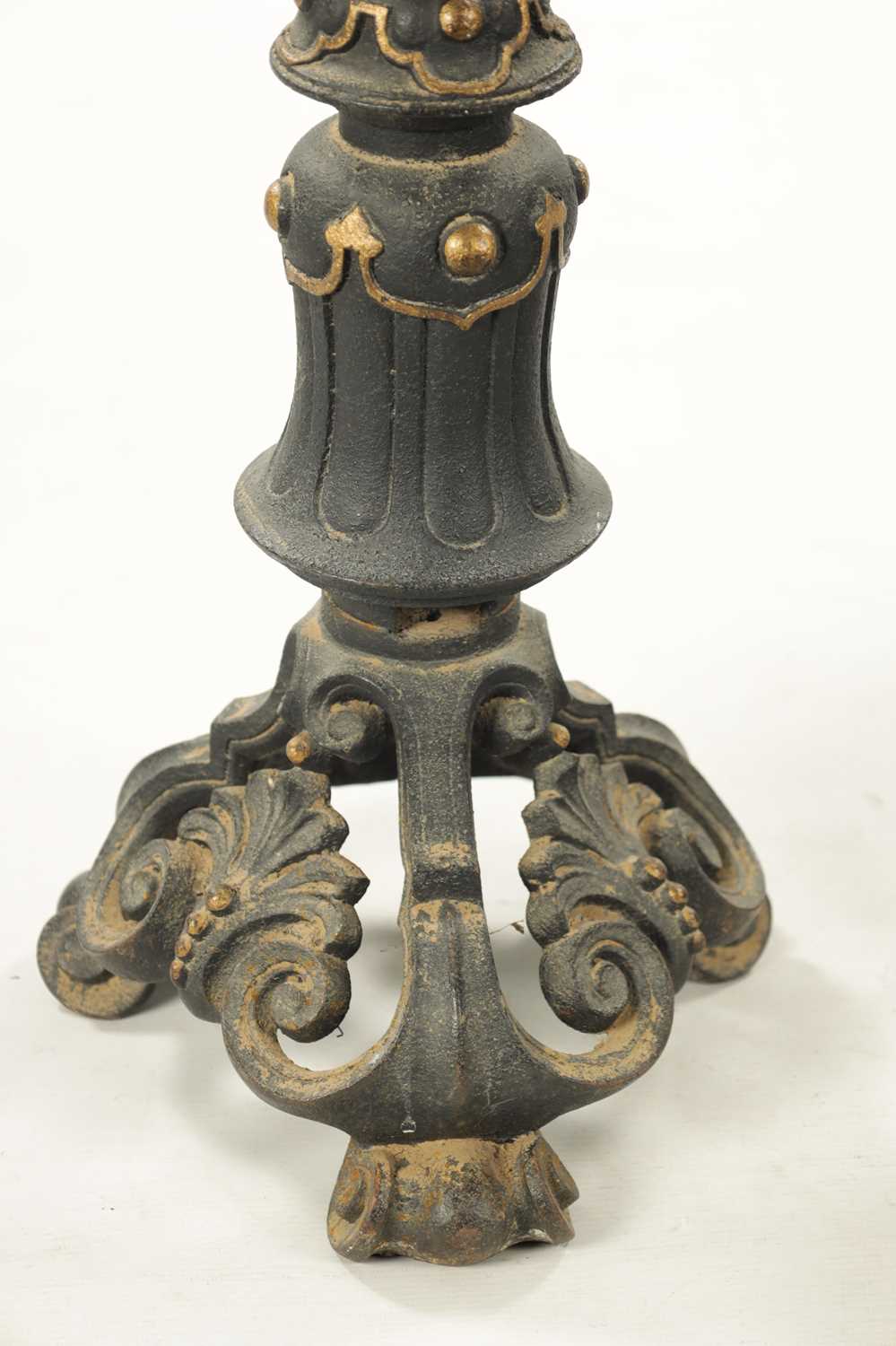 A PAIR OF LATE 19TH CENTURY CAST IRON FIRE DOGS - Image 4 of 4