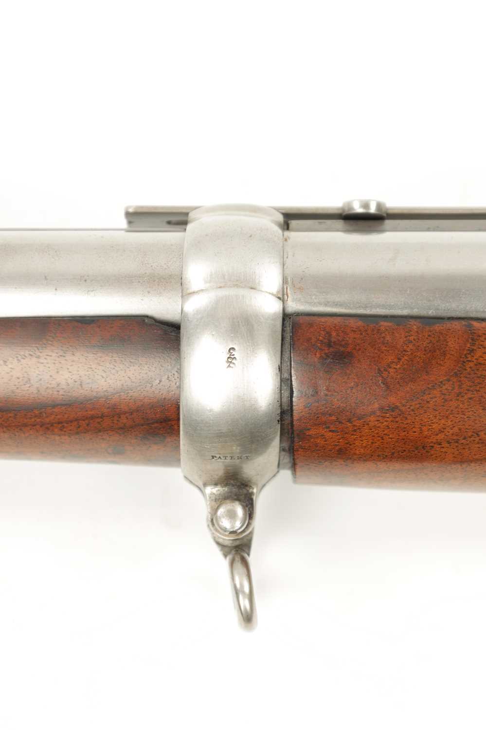 A RARE 19TH CENTURY SWINBURN & SON JACOBS PERCUSSION RIFLE WITH BAYONET - Image 9 of 17