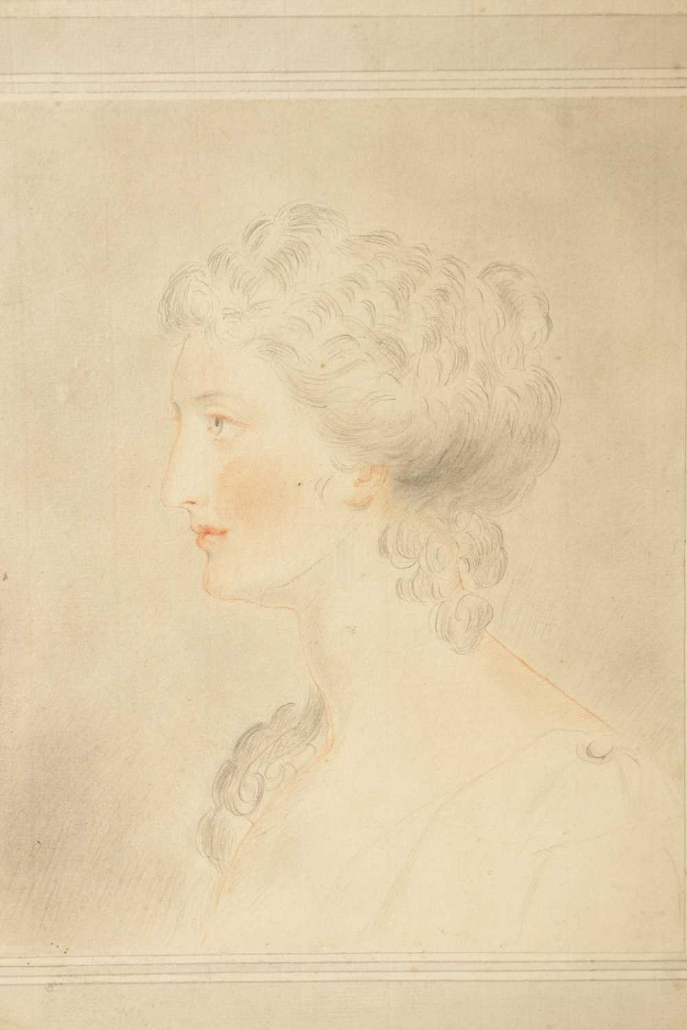 A COLLECTION OF SIX 19TH CENTURY PORTRAIT DRAWINGS OF LADIES - Image 2 of 10