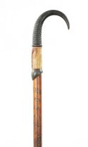 A LATE 19TH CENTURY AUSTRIAN TYROL HIKING WALKING STICK