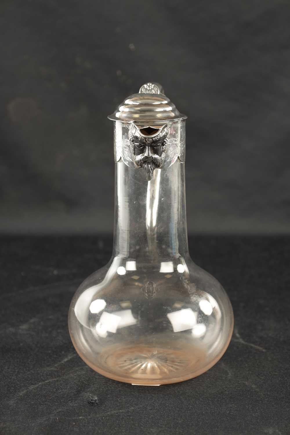 A VICTORIAN SILVER MOUNTED GLASS CLARET JUG - Image 6 of 9