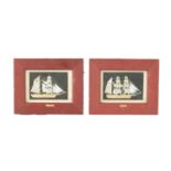 A PAIR OF 19TH CENTURY 3D SAILORS PICTURES