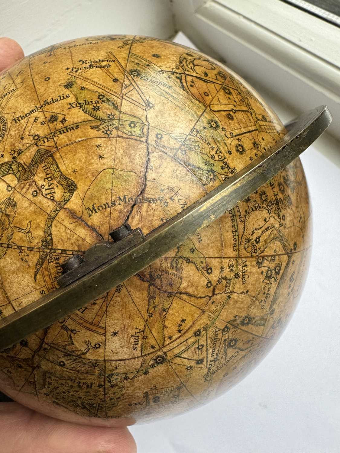 A RARE PAIR OF SMALL REGENCY J & W NEWTON GLOBES - Image 10 of 19