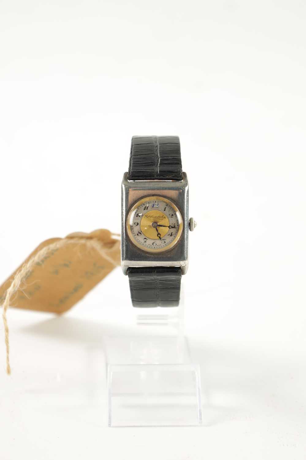 AN EARLY 20TH CENTURY SILVER THOMAS RUSSELL TANK-SHAPED WRISTWATCH - Image 2 of 5