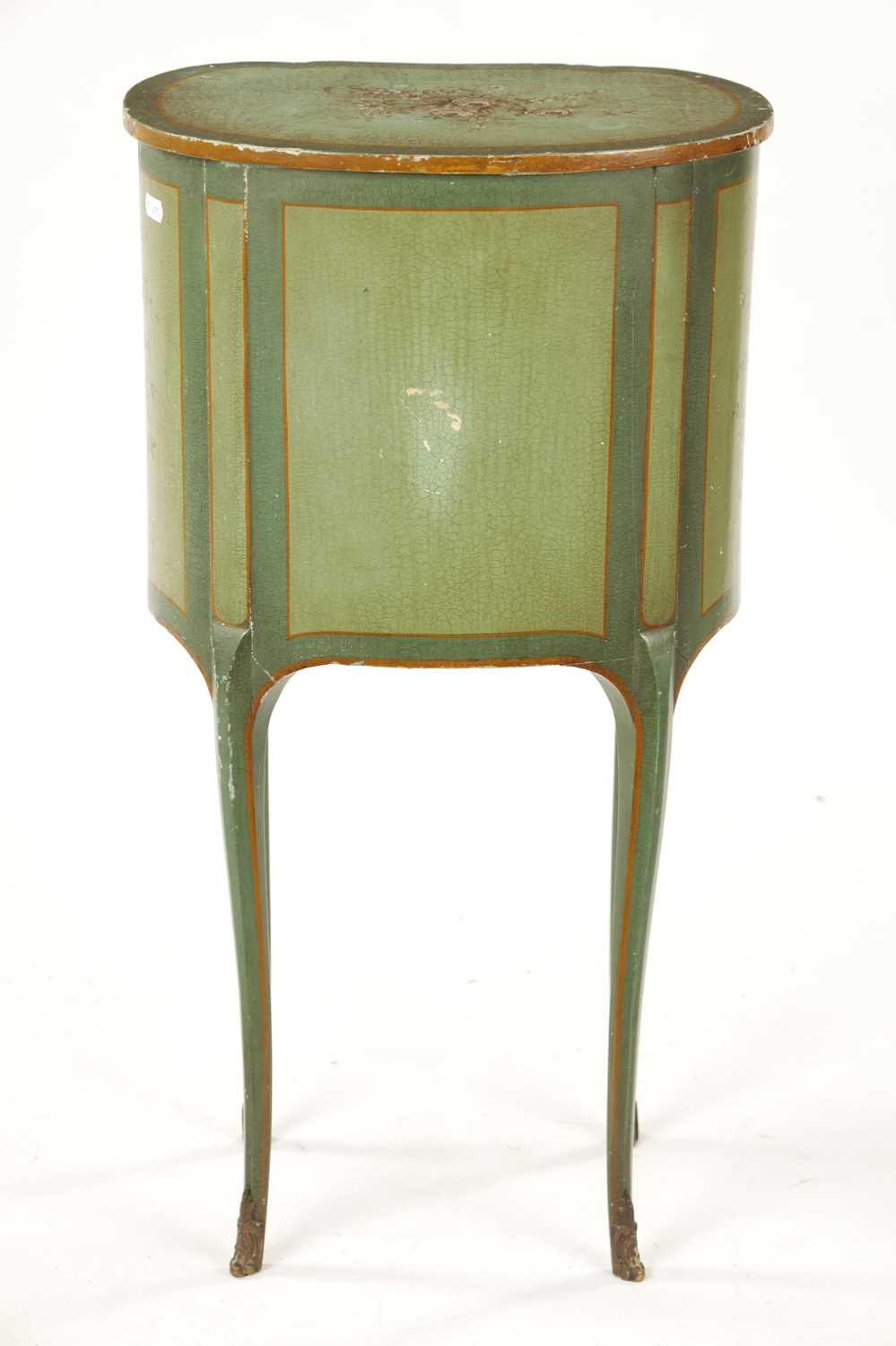 A SMALL FRENCH LATE 18TH CENTURY BEDSIDE TABLE - Image 8 of 8