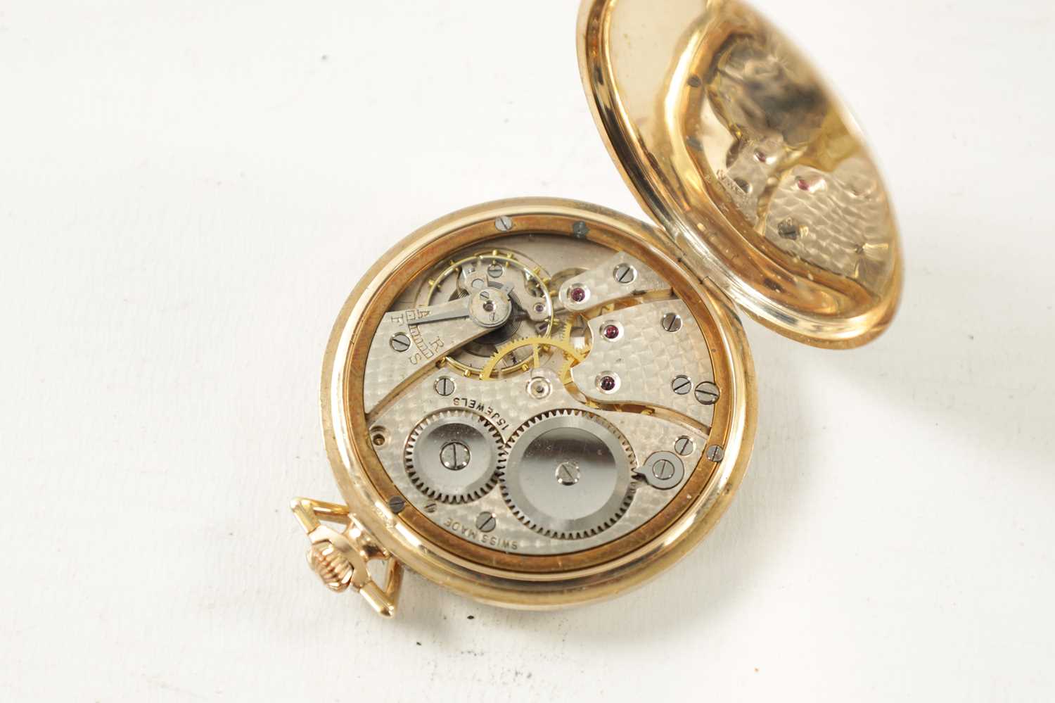 A 1920’S 9CT GOLD VERTEX WATCH CO. OPEN FACED POCKET WATCH - Image 5 of 7