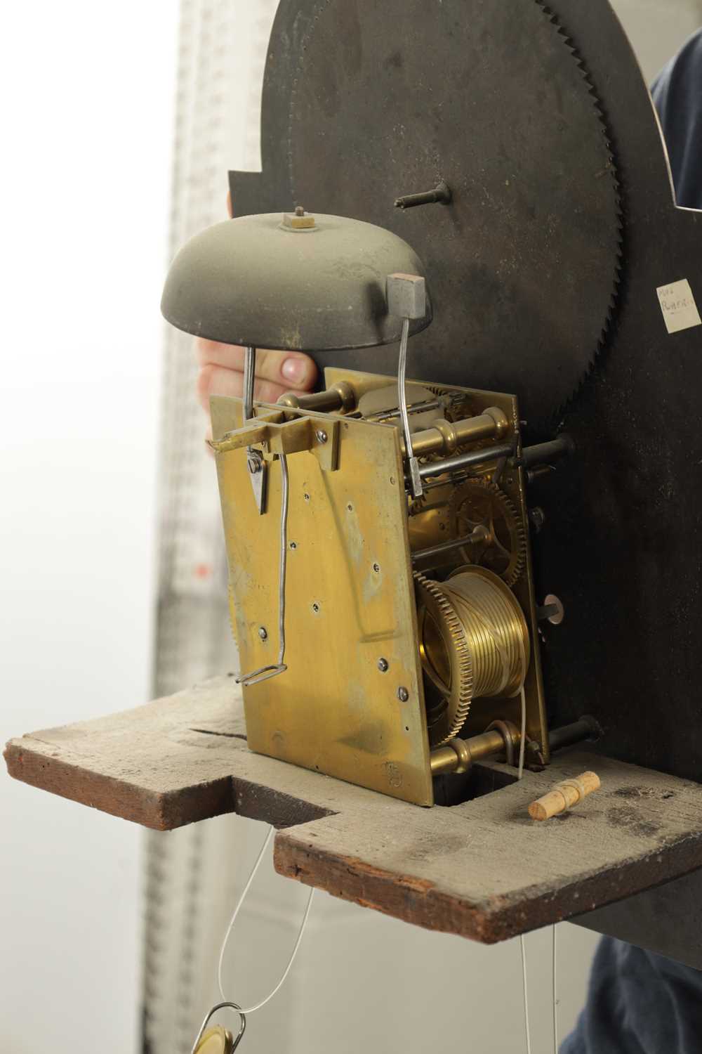 ISAAC SHARRATT, BURSLEM. A GEORGE III FIGURED MAHOGANY LONGCASE CLOCK - Image 7 of 7