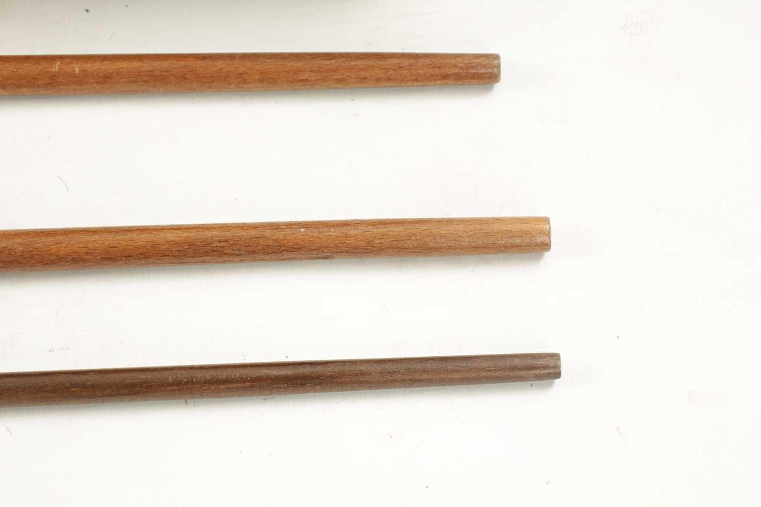 A COLLECTION OF THREE SMALL 19TH CENTURY SILVER TOPPED WALKING STICKS - Image 3 of 3