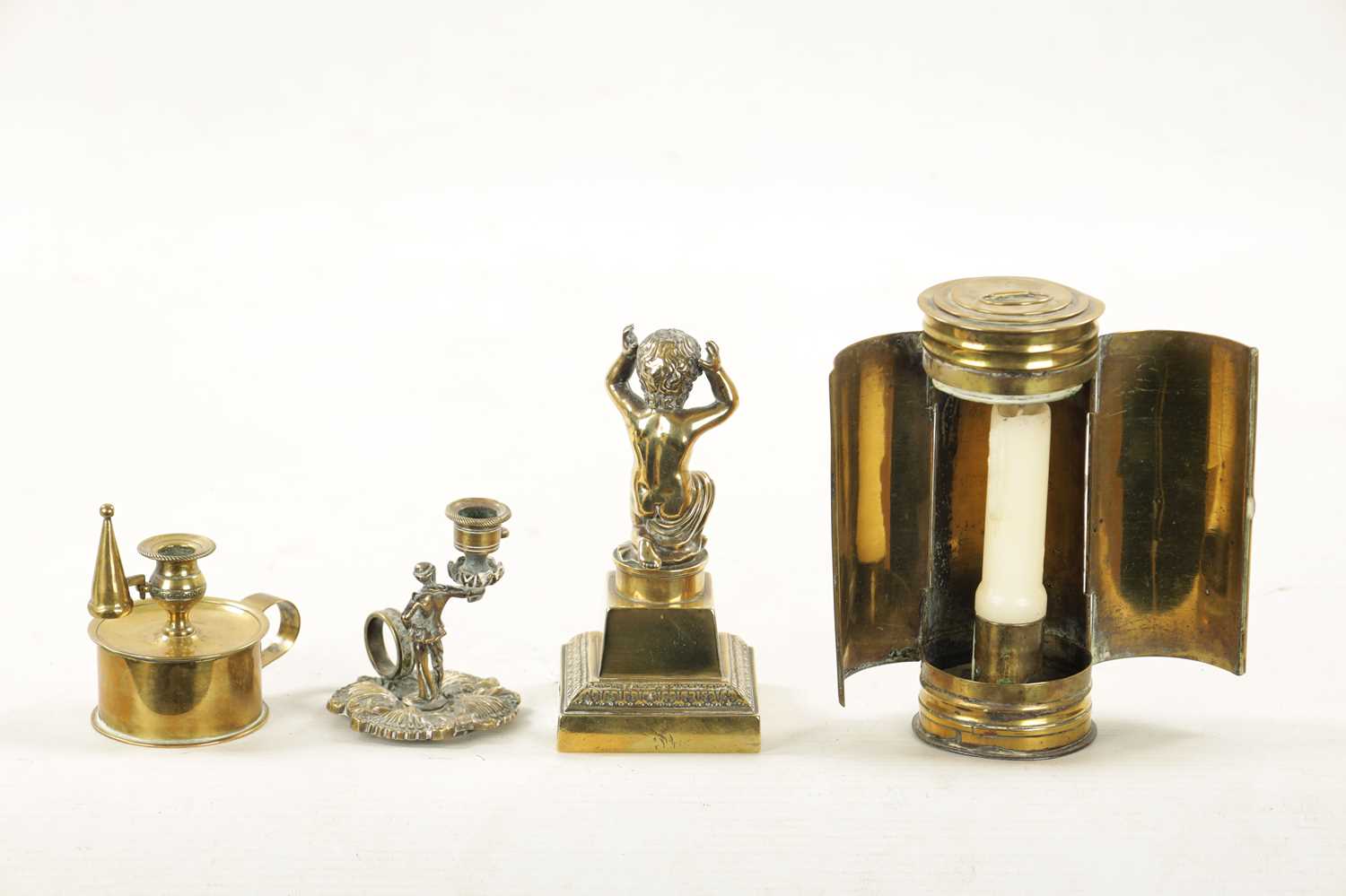 FOUR PIECES OF 19TH CENTURY BRASSWARE - Image 7 of 7