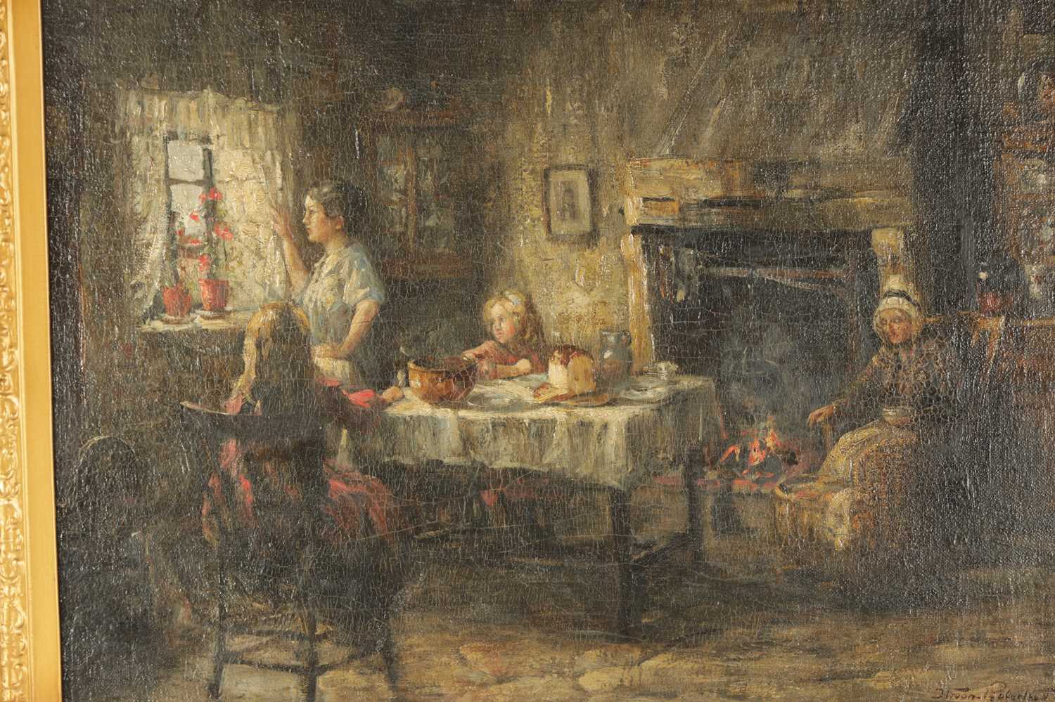 STRUAN ROBERTSON (1897-1918) OIL ON CANVAS - Image 3 of 5